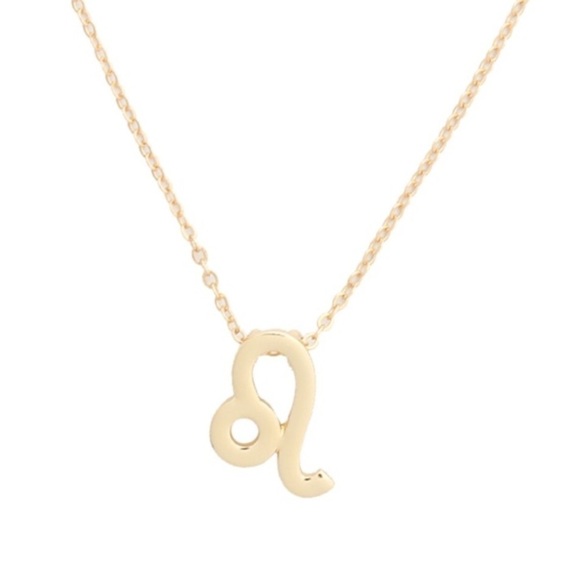 Leo Birthday Zodiac Sign Gold Neclace - Picture 2 of 2